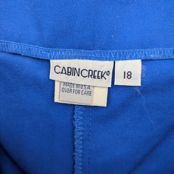 NWT VTG Cabin Creek Blue 8" Inseam High Rise Shorts Size 18 w Belt Made in USA - Picture 5 of 7